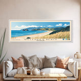 Gillespies Beach, New Zealand Panoramic Beach Print, Vacation Gift, New Zealand Wall Art, Framed Canvas Print, Framed Beach Painting