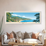 Gonâve, Haiti Panoramic Beach Print, Vacation Gift, Haiti Wall Art, Framed Canvas Print, Framed Beach Painting