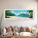 Gorgona Island, Colombia Panoramic Beach Print, Vacation Gift, Colombia Wall Art, Beach Painting, Beach Decor, Beach Painting