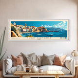 Gran Canaria, Spain Panoramic Print, Vacation Gift, Spain Wall Art, Beach Painting, Beach Decor, Beach Or Lakehouse Art