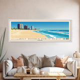 Gulf Shores Public Beach, Alabama Panoramic Beach Print, Vacation Gift, Alabama Wall Art, Beach Painting, Beach Decor, Beach Painting