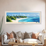 Hadahaa, Maldives Panoramic Beach Print, Vacation Gift, Maldives Wall Art, Framed Canvas Print, Framed Beach Painting