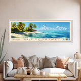 Half Moon Caye, Belize Panoramic Print, Vacation Gift, Belize Wall Art, Beach Painting, Beach Decor, Beach Or Lakehouse Art