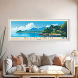 Ilha de Tinharé, Brazil Panoramic Beach Print, Vacation Gift, Brazil Wall Art, Framed Canvas Print, Framed Beach Painting