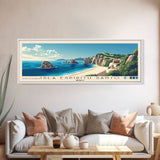 Isla Espíritu Santo, Mexico Panoramic Beach Print, Vacation Gift, Mexico Wall Art, Framed Canvas Print, Framed Beach Painting