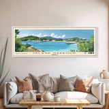 Island Harbour, Anguila Panoramic Beach Print, Vacation Gift, Anguila Wall Art, Beach Painting, Beach Decor, Beach Painting