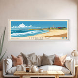 Jeffreys Bay, South Africa Panoramic Beach Print, Vacation Gift, South Africa Wall Art, Beach Painting, Beach Decor, Beach Painting