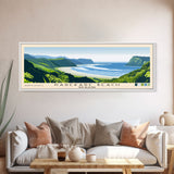 Karekare Beach, New Zealand Panoramic Print, Vacation Gift, New Zealand Wall Art, Beach Painting, Beach Decor, Large Wall Art, Wood Frame Art