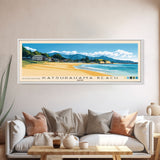 Katsurahama Beach, Japan Panoramic Beach Print, Vacation Gift, Japan Wall Art, Framed Canvas Print, Framed Beach Painting