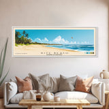 Kite Beach, Dominican Republic Panoramic Print, Vacation Gift, Dominican Republic Wall Art, Beach Painting, Beach Decor, Large Wall Art, Wood Frame Art