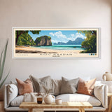 Koh Kradan, Thailand Panoramic Print, Vacation Gift, Thailand Wall Art, Beach Painting, Beach Decor, Beach Or Lakehouse Art