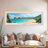 Koh Lanta, Thailand Panoramic Beach Print, Vacation Gift, Thailand Wall Art, Beach Painting, Beach Decor, Beach Painting