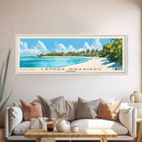 Landaa Giraavaru, Maldives Panoramic Print, Vacation Gift, Maldives Wall Art, Beach Painting, Beach Decor, Beach Or Lakehouse Art