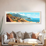 Las Pocitas, Peru Panoramic Print, Vacation Gift, Peru Wall Art, Beach Painting, Beach Decor, Beach Or Lakehouse Art