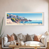 Las Salinas, Spain Panoramic Beach Print, Vacation Gift, Spain Wall Art, Beach Painting, Beach Decor, Beach Painting