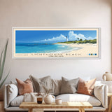 Lighthouse Beach, Turks and Caicos Panoramic Beach Print, Vacation Gift, Turks and Caicos Wall Art, Beach Painting, Beach Decor, Beach Painting