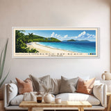 Lindbergh Bay Beach, US Virgin islands Panoramic Beach Print, Vacation Gift, US Virgin islands Wall Art, Beach Painting, Beach Decor, Beach Painting