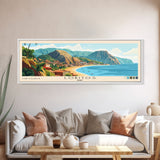 Lobitos, Peru Panoramic Print, Vacation Gift, Peru Wall Art, Beach Painting, Beach Decor, Large Wall Art, Wood Frame Art