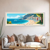 Maiori Beach, Italy Panoramic Print, Vacation Gift, Italy Wall Art, Beach Painting, Beach Decor, Beach Or Lakehouse Art