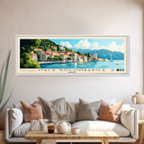 Mala Kolombarica, Croatia Panoramic Beach Print, Vacation Gift, Croatia Wall Art, Beach Painting, Beach Decor, Beach Painting