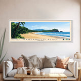 Manzanillo Beach, Costa Rica Panoramic Print, Vacation Gift, Costa Rica Wall Art, Beach Painting, Beach Decor, Large Wall Art, Wood Frame Art