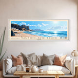 Nautholsvik Beach, Iceland Panoramic Print, Vacation Gift, Iceland Wall Art, Beach Painting, Beach Decor, Large Wall Art, Wood Frame Art