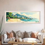 Nha Trang, Vietnam Panoramic Print, Vacation Gift, Vietnam Wall Art, Beach Painting, Beach Decor, Large Wall Art, Wood Frame Art