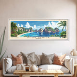 Nusa Penida, Indonesia Panoramic Beach Print, Vacation Gift, Indonesia Wall Art, Beach Painting, Beach Decor, Beach Painting