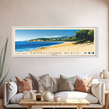 Pampelonne Beach, France Panoramic Print, Vacation Gift, France Wall Art, Beach Painting, Beach Decor, Beach Or Lakehouse Art