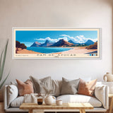 Pan de Azucar, Chile Panoramic Beach Print, Vacation Gift, Chile Wall Art, Beach Painting, Beach Decor, Beach Painting