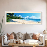 Pantai Saujana, Malasyia Panoramic Print, Vacation Gift, Malasyia Wall Art, Beach Painting, Beach Decor, Beach Or Lakehouse Art