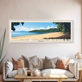 Pasir Tengkorak Beach, Malasyia Panoramic Print, Vacation Gift, Malasyia Wall Art, Beach Painting, Beach Decor, Large Wall Art, Wood Frame Art