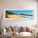 Patnem Beach, Goa, India Panoramic Print, Vacation Gift, Goa, India Wall Art, Beach Painting, Beach Decor, Large Wall Art, Wood Frame Art