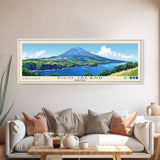 Pico Island, Portugal Panoramic Beach Print, Vacation Gift, Portugal Wall Art, Framed Canvas Print, Framed Beach Painting