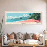 Pink sand Subic beach Matnog, Philippines Panoramic Print, Vacation Gift, Philippines Wall Art, Beach Painting, Beach Decor, Beach Or Lakehouse Art