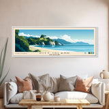 Pitt Island, New Zealand Panoramic Beach Print, Vacation Gift, New Zealand Wall Art, Beach Painting, Beach Decor, Beach Painting