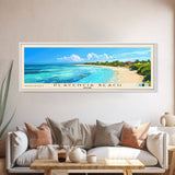 Placencia Beach, Belize Panoramic Beach Print, Vacation Gift, Belize Wall Art, Framed Canvas Print, Framed Beach Painting