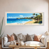 Playa Ancon, Cuba Panoramic Beach Print, Vacation Gift, Cuba Wall Art, Framed Canvas Print, Framed Beach Painting