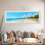 Playa Blanca, Cuba Panoramic Print, Vacation Gift, Cuba Wall Art, Beach Painting, Beach Decor, Large Wall Art, Wood Frame Art