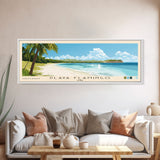 Playa Flamingo, Cuba Panoramic Print, Vacation Gift, Cuba Wall Art, Vacation Wall Art, Vacatation Memories, Beach Decor, Beach Or Lakehouse Art