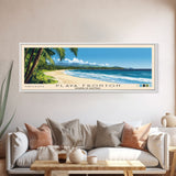 Playa Fronton, Dominican Republic Panoramic Print, Vacation Gift, Dominican Republic Wall Art, Beach Painting, Beach Decor, Beach Or Lakehouse Art