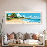 Playa Los Pinos, Cuba Panoramic Print, Vacation Gift, Cuba Wall Art, Beach Painting, Beach Decor, Beach Or Lakehouse Art