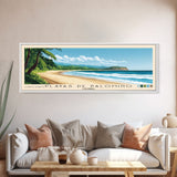 Playas de Palomino, Colombia Panoramic Beach Print, Vacation Gift, Colombia Wall Art, Framed Canvas Print, Framed Beach Painting