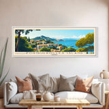 Porquerolles Island, France Panoramic Print, Vacation Gift, France Wall Art, Beach Painting, Beach Decor, Large Wall Art, Wood Frame Art