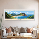 Port St. Johns, South Africa Panoramic Beach Print, Vacation Gift, South Africa Wall Art, Framed Canvas Print, Framed Beach Painting