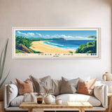 Praia de Pipa, Brazil Panoramic Beach Print, Vacation Gift, Brazil Wall Art, Beach Painting, Beach Decor, Beach Painting