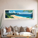 Praia do Sancho, Brazil Panoramic Beach Print, Vacation Gift, Brazil Wall Art, Beach Painting, Beach Decor, Beach Painting