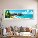 Puerto Rico, USA Panoramic Print, Vacation Gift, USA Wall Art, Beach Painting, Beach Decor, Beach Or Lakehouse Art