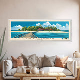 Pulau Derawan, Indonesia Panoramic Print, Vacation Gift, Indonesia Wall Art, Vacation Wall Art, Vacatation Memories, Beach Decor, Beach Or Lakehouse Art