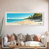 Punta Cana, Dominican Republic Panoramic Print, Vacation Gift, Dominican Republic Wall Art, Vacation Wall Art, Vacatation Memories, Beach Decor, Beach Or Lakehouse Art